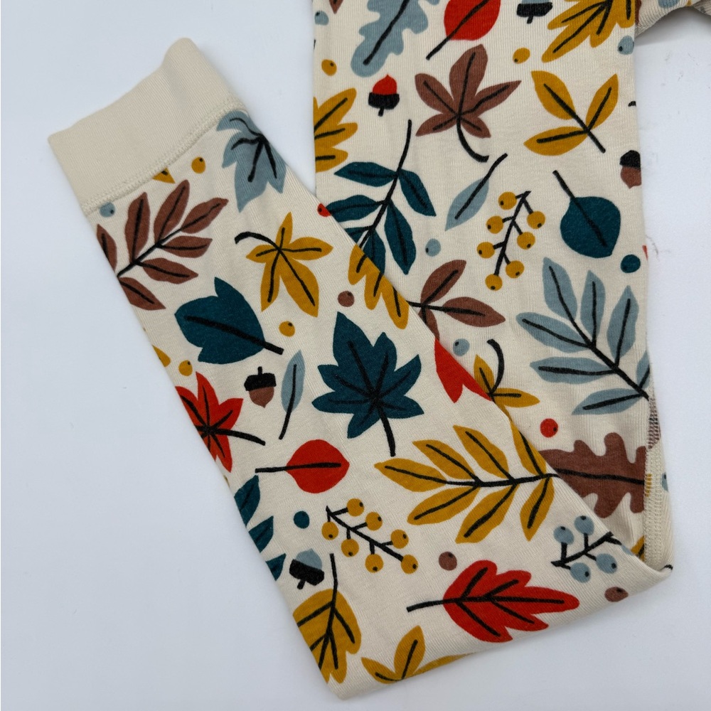 Hanna Andersson Fall Leaf Print Pajama Pants- Multicolor - Picture 4 of 7